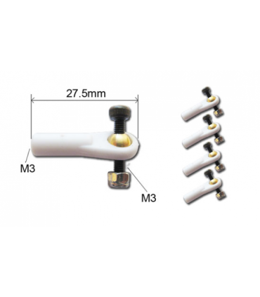 M3 Ball Clevises with M3 A2PRO Screws (par 5)