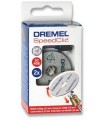 Dremel SC406 SpeedClic-Starter-Kit Zubehör, einschließlich Adapter und 2 Trennscheiben Metalle 38mm