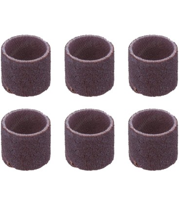 Dremel 432 Lot de 6 Bandes de Ponçage, Diamètre 13mm, Grain 120, pour Outil Multiusage Dremel