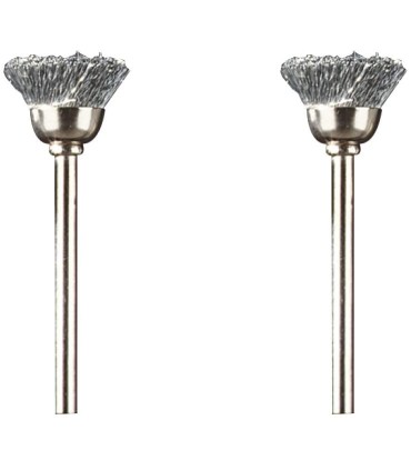 Dremel 442 Lot de 2 Brosses boisseau en Acier Diamètre 13mm pour Nettoyer
