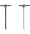 Dremel 428 Lot de 2 Brosses couronne en Acier 19mm pour nettoyer