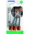 Dremel 932 conjunto de 3 Mós em óxido de alumínio 9,5 mm