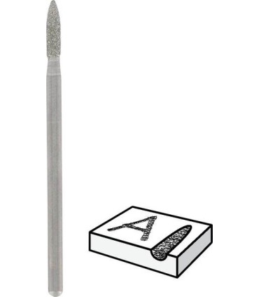 Diamantfräser Ø2, 4mm Dremel 7144