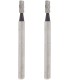 Dremel 194 Lot de 2 Fraises en Acier, Bout Cylindrique, Ø 3.2mm pour Sculpter et Graver avec les Outils Multi-usages