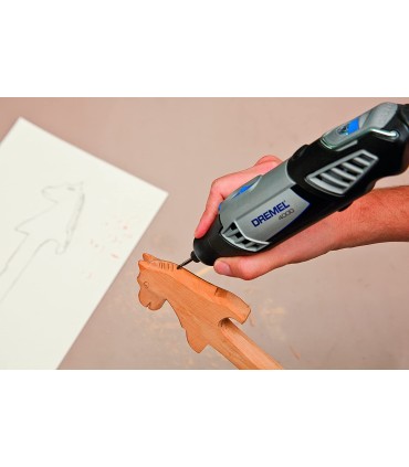 Dremel 194 Set Van 2 stalen Frezen, cilindrisch uiteinde, Ø 3,2 mm voor het snijden en graveren met multifunctioneel gereedschap