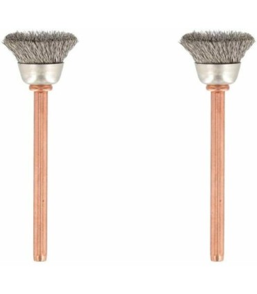 Dremel 531 Set mit 2 Scheffelbürsten aus Edelstahl