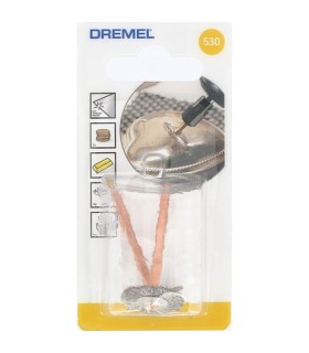 DREMEL 530 Set di 2 spazzole in acciaio inox corona D. 19mm