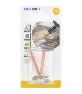 DREMEL 530 set mit 2 bürsten edelstahl-krone D. 19mm