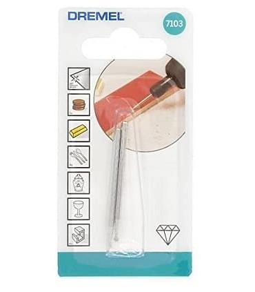 Dremel 7103 Set of 2 Diamond tips, Round tip, Working diameter 2mm for Dremel Multi-purpose Tool