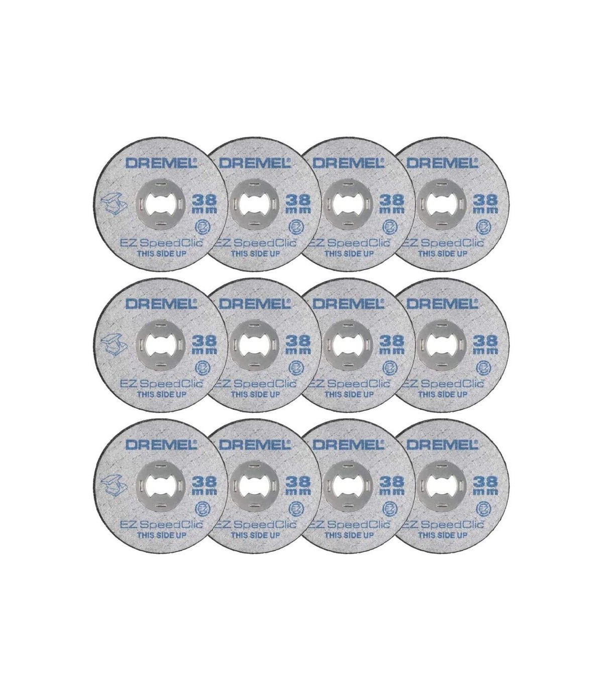 Dremel SC456B Lot de 12 Disques EZ SpeedClic à Tronçonner/Découper les  Métaux 38mm avec Outils Rotatifs Dremel