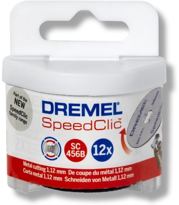 Dremel SC456B 12er-Set eZ SpeedClic zum Trennen / Schneiden von Metallen 38mm mit Dremel-Drehwerkzeugen