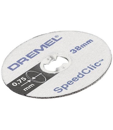 5 disques de tronçonnage minces SpeedClic Dremel SC409