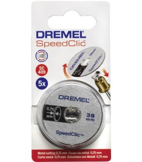 5 discos de corte finos de Dremel Sc409 SpeedClic