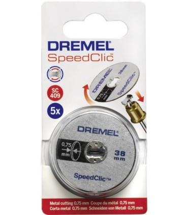 Discos de corte fino Dremel SC409 de 5 velocidades SpeedClic