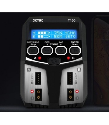 Oplader T100 DUO SKYRC 2x50W