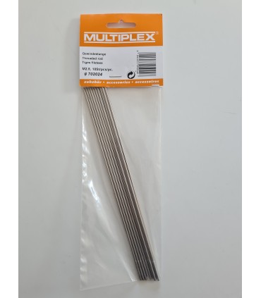 Threaded rods M2,5 (x10) length 200mm Multiplex 702024