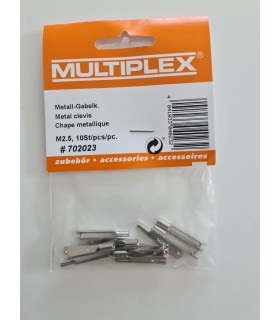 Chapes métal M2,5 (10 pcs) Multiplex 702023