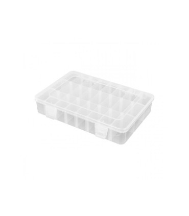 Caixa de armazenagem 24 compartimentos 202x137x40mm