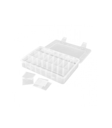 Storage box 24 compartments 202x137x40mm