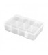 Boite de rangement 8 compartiments 187x126x43mm