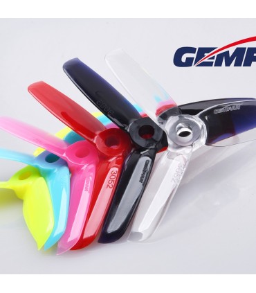 Set von 4 propeller GEMFAN 3052-3 FLASH NACHHALTIGE (rot)