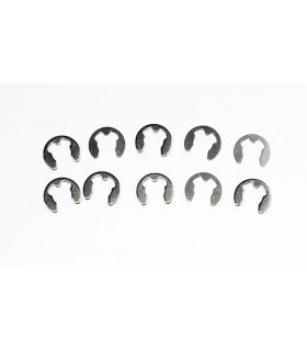 Stainless steel Retaining rings 4mm (by 10)