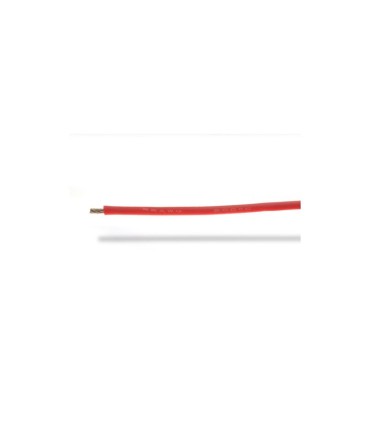 Soft silicone cable 22 AWG red