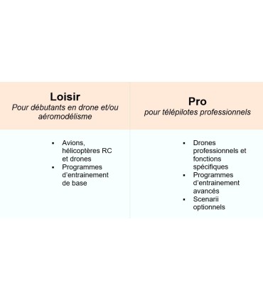 Simulateur de vol Aerosim RC (drone, avion, hélico...) avec radiocommande
