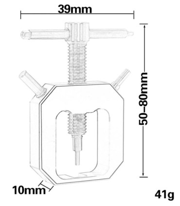 Extractor van tandwielen en tandwielen