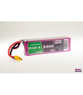 Batterie lipo TopFuel 20C ECO-X 5400mAh 5S Competition MTAG