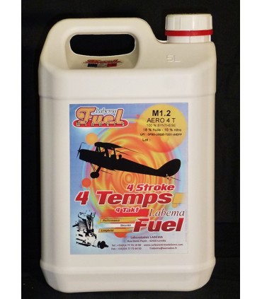 Carburante M1. 2 4Temps 100% sintesi 10% nitro 5L Labema