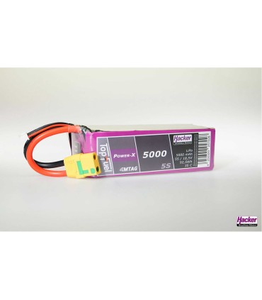 Hacker 5000mAh 4S 35C XT90 lipo Batterij