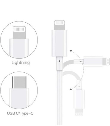 Cable Lightning a USB Tipo C para Apple