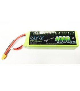 4 S 4000 mAh 45C nero batteria al litio