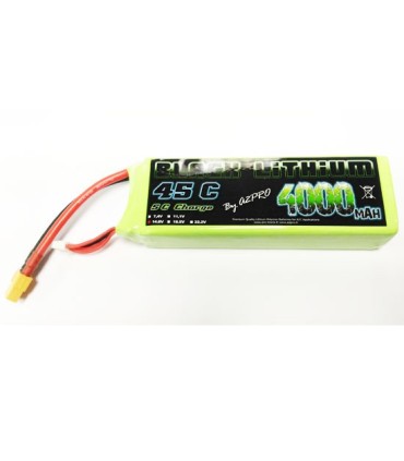 4S 4000mAh 45C Black Lithium Battery