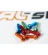 Set di 10 m3x10-alluminio anodizzato testa bombata