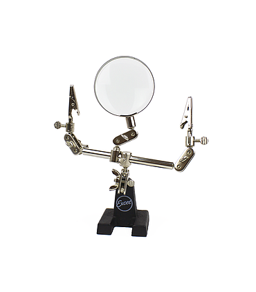 Dubbele klem met vergrootglas