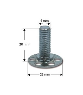 Vis M4x200mm pour stratification (par 6)