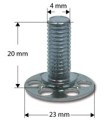 M4x20mm screw for lamination (by 6)