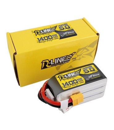 Tatu 6s 1400mAh 150C Rline V5 Lipo Batterij