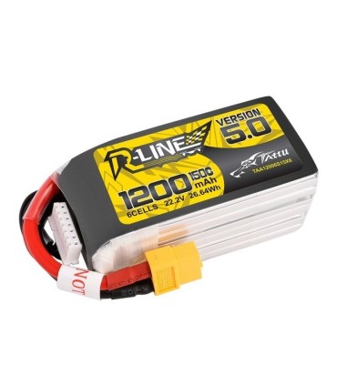 Batterie Lipo Tattu 6S 1200mAh 150C Rline V5 (!!!précommande!!! arrivage prévu début octobre))