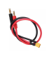 Cabo de carga XT60 Conector com cabos de 30 cm e ficha de banana