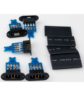 Connecteurs MPX 8 broches avec carte à souder (par 5)