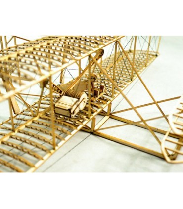 Maquette d'avion en bois Maquette WRIGHT FLYER 500mm