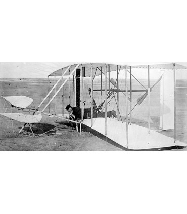 Maquette d'avion en bois Maquette WRIGHT FLYER 500mm